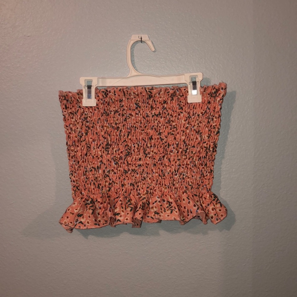 Floral tube top